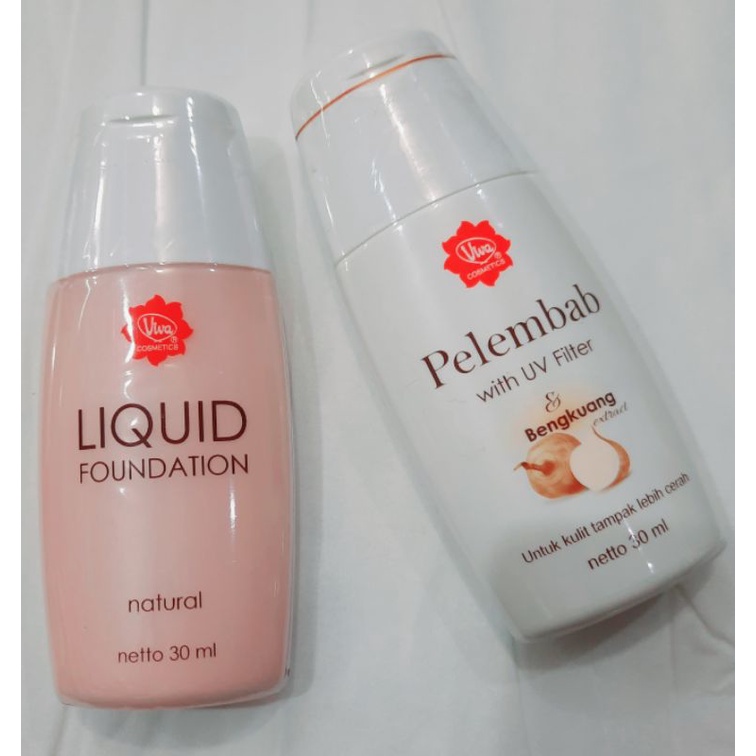 Viva Pelembab Uv Filter With Bengkuang Extract dan Liquid Foundation Natural
