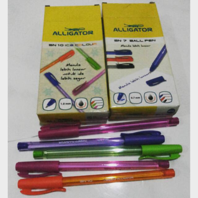 

Pulpen Alligator / Pena / Pen Hitam Biru SN7