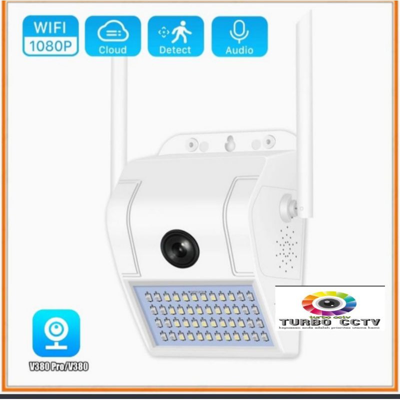 IP Kamera Cctv Wifi 1080P 2MP Wall Lampu Security IP Kamera V380