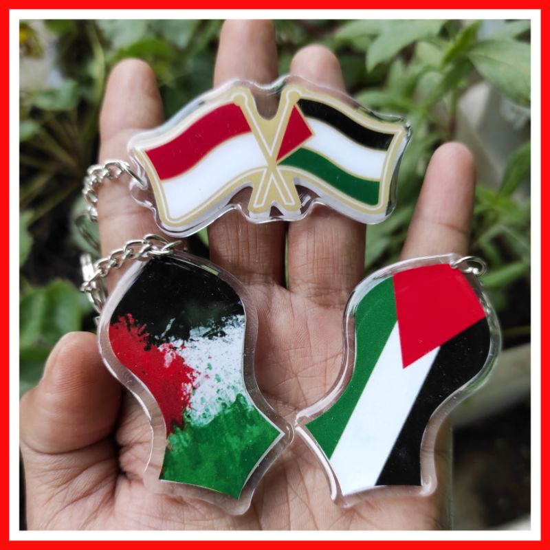 Gantungan kunci, ganci terompah nabi edisi palestina/capal