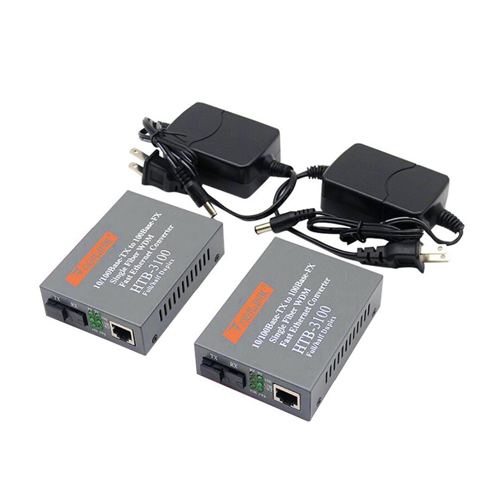 Ethernet Media Converter fiber to Lan Netlink A dan B singel core