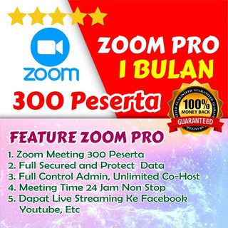 Zoom Upgrade Meeting Zoom Pro Dan Zoom Edu Education100 Peserta 1bulan Garansi Resmi Indonesia