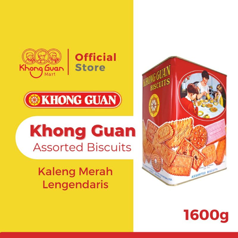 

Khong Guan Assorted Merah 1600 Gram - Tin