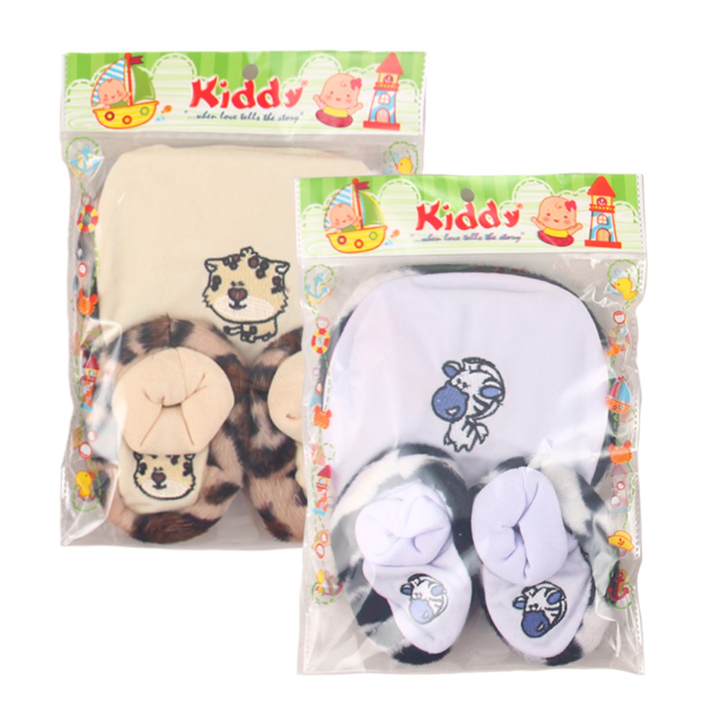 Kiddy Topi Bayi/ Sepatu Bayi/ Sepatu Dan Topi Bayi Motif Hewan