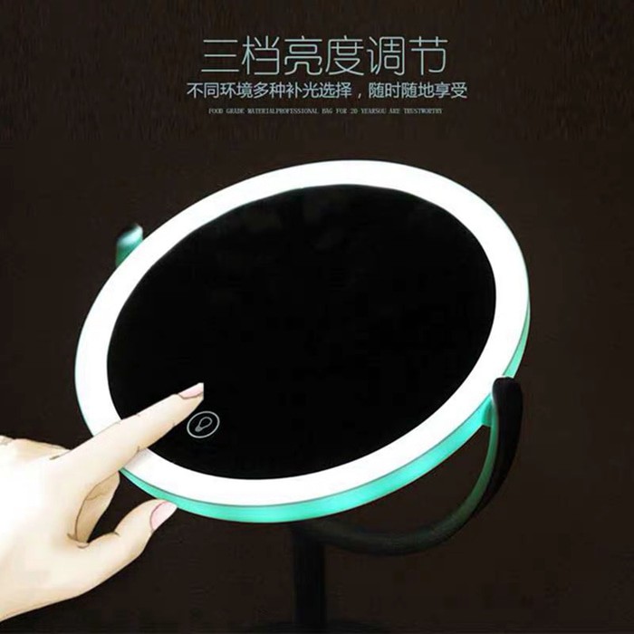 Makeup Mirror LED Lamp Lampu Cermin Kosmetik Recharger Cas 500AB