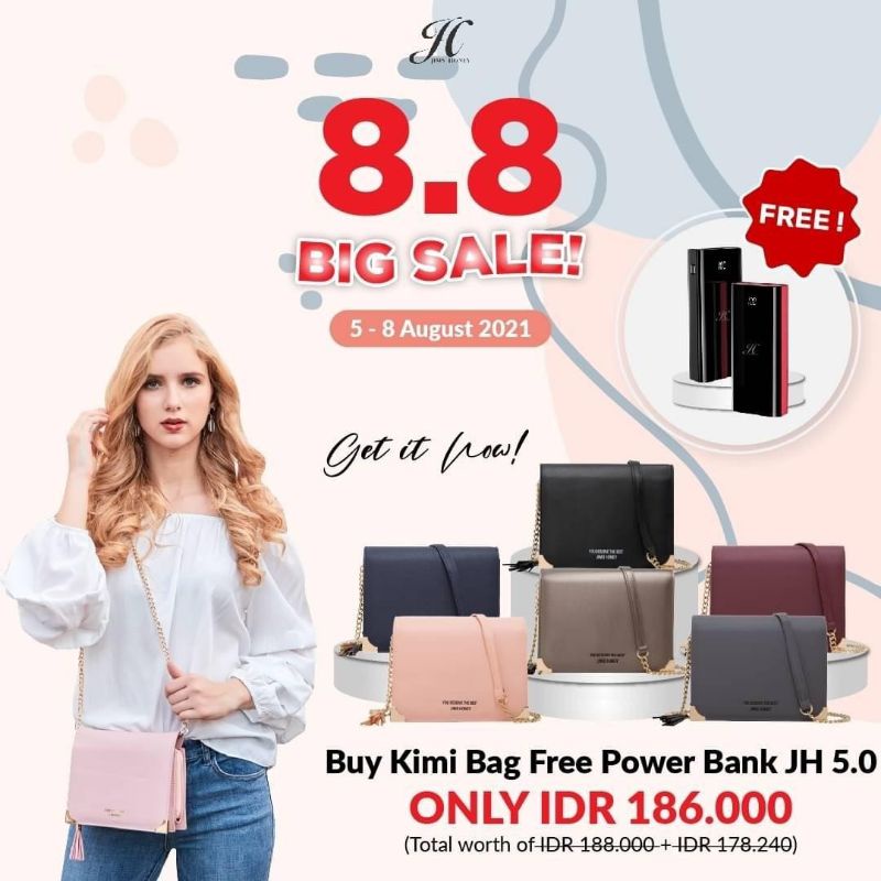 JIMS HONEY Kimi Bag Clutch Tas Wanita Model Dompet Jimshoney JH