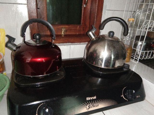 Teko Siul 5 Liter Stainless Ceret Bunyi Whistling Kettle Masak Air Panas Mini Warna Warni Lucu