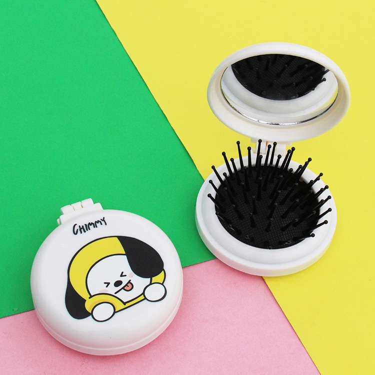 Kawaii Kartun Anime Sisir Portabel Cermin Mainan Mewah Untuk Hadiah Anak Perempuan In Stock New Arrival