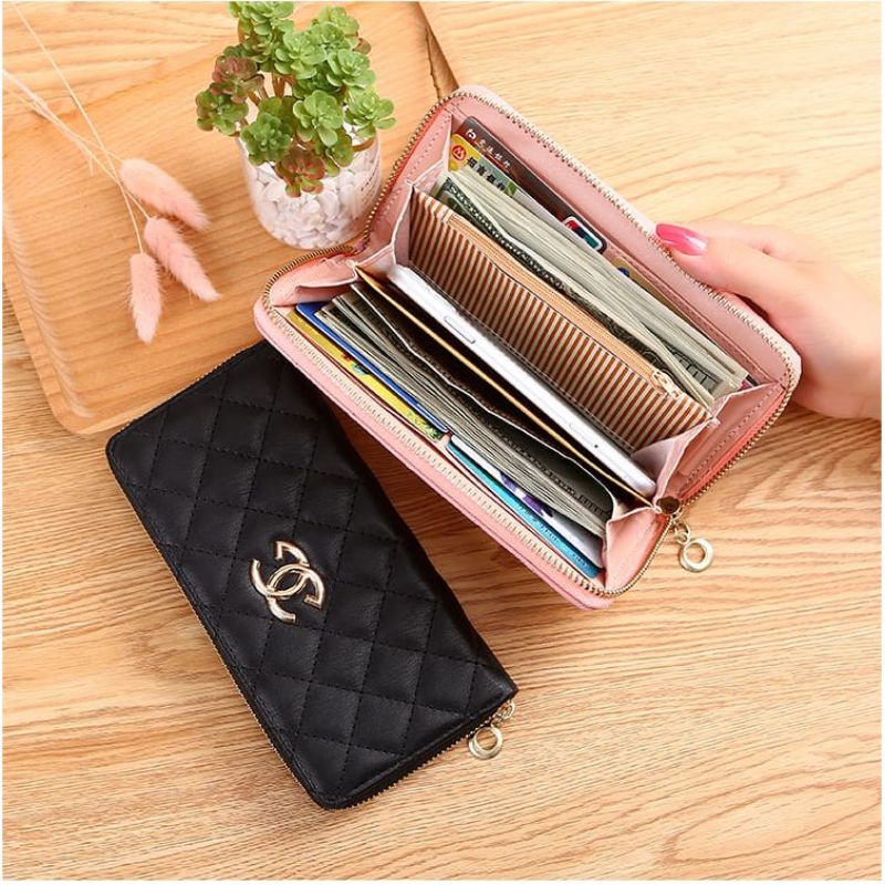 Medan Termurah KD01 Korean Style elegant Dompet wanita import Dompet cantik ch zipper import