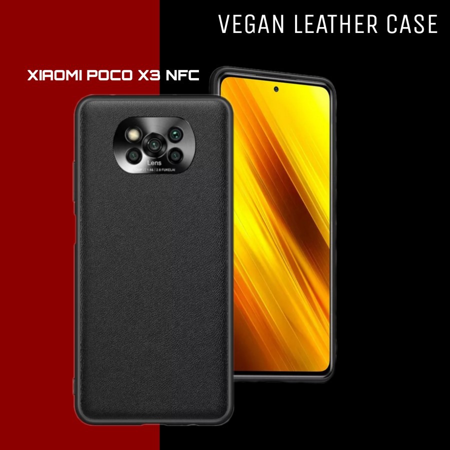 VEGAN LEATHER CASE XIAOMI POCO X3 NFC CASING COVER POCO X 3 NFC