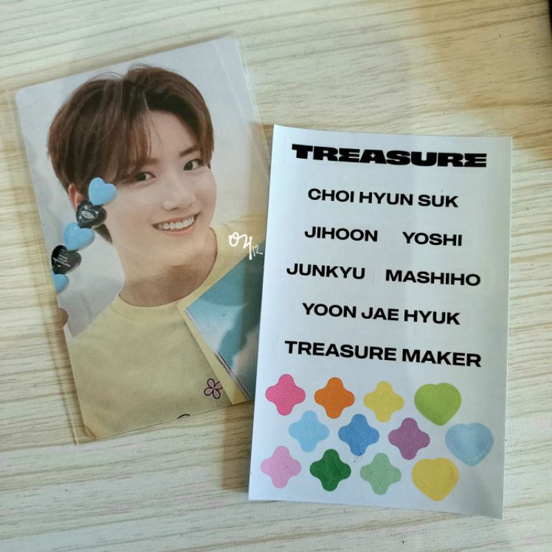 junkyu treasure md pop up selca jikjin photocard