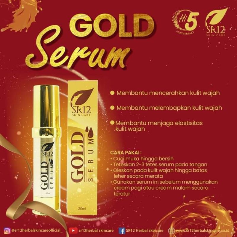 SERUM SERBUK EMAS/SERUM GLOWING/SERUM ANTI KERIPUT/SERUM EMAS