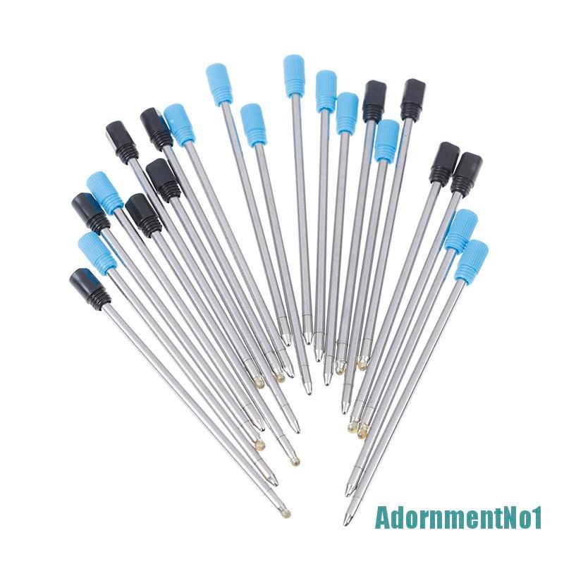 [AdornmentNo1]10Pcs 70mm black/blue ink pens refill ballpoint replace for element crystal pen