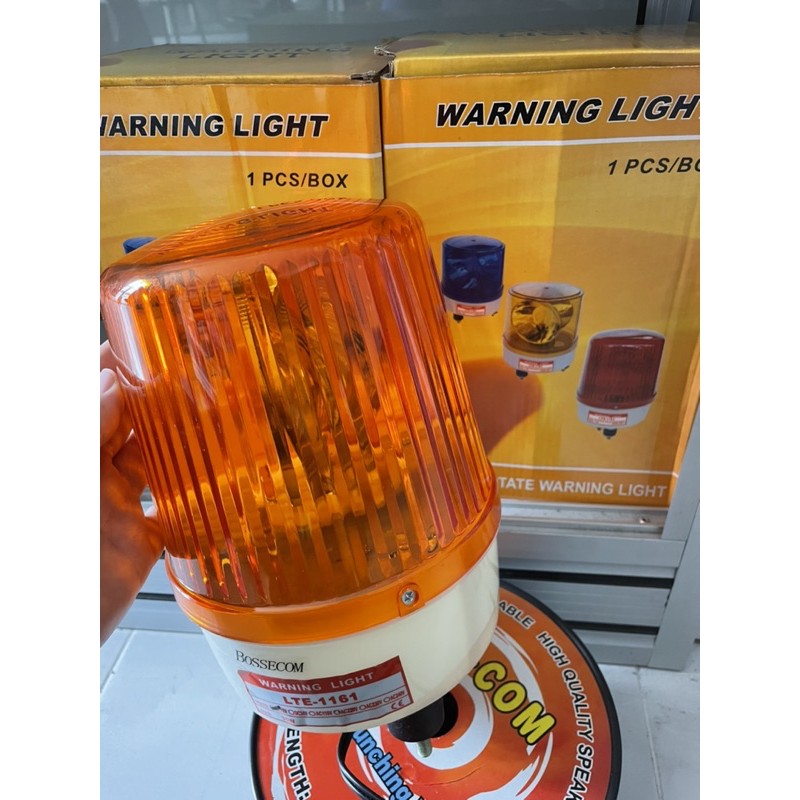 WARNING LIGHT 12v  dan 220volt warna biru kuning merah BOSSECOM