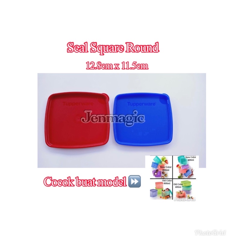 Sparepart tupperware seal /tutup square round (model lama) (1)