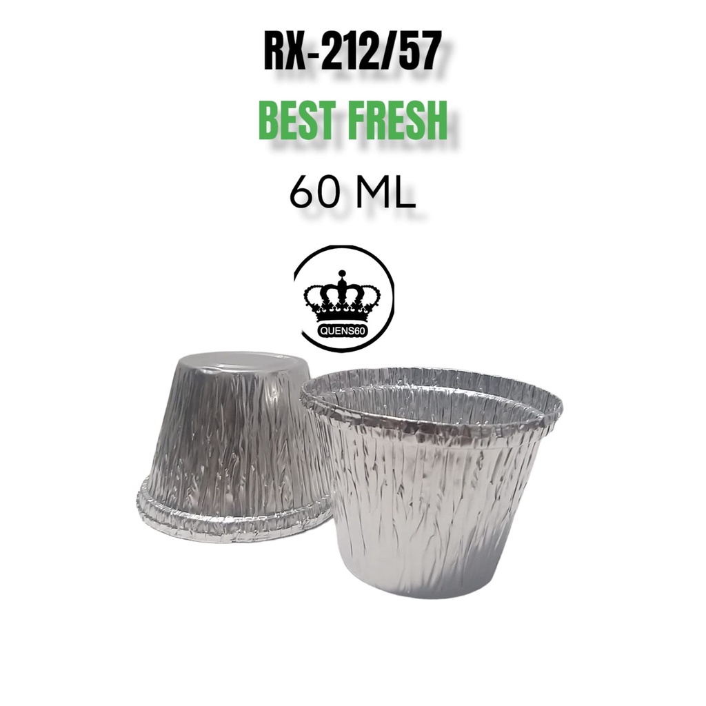 ALUMUNIUM FOIL CUP RX 212 / ALUMINIUM FOIL TRAY 200 ML ALU TRAY CUP WADAH soup zuppa soup