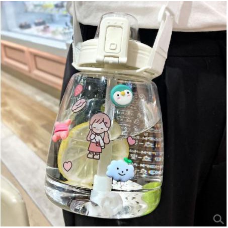 Bekal / Botol Minum Anak Big Belly Children Cup Bottle + Sticker 1100Ml H487
