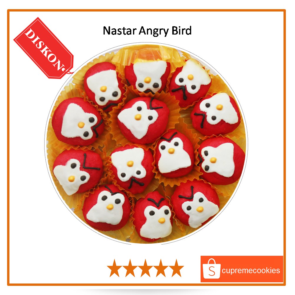 

Kue Kering Nastar Karakter Angry Bird | Cupreme Cookies