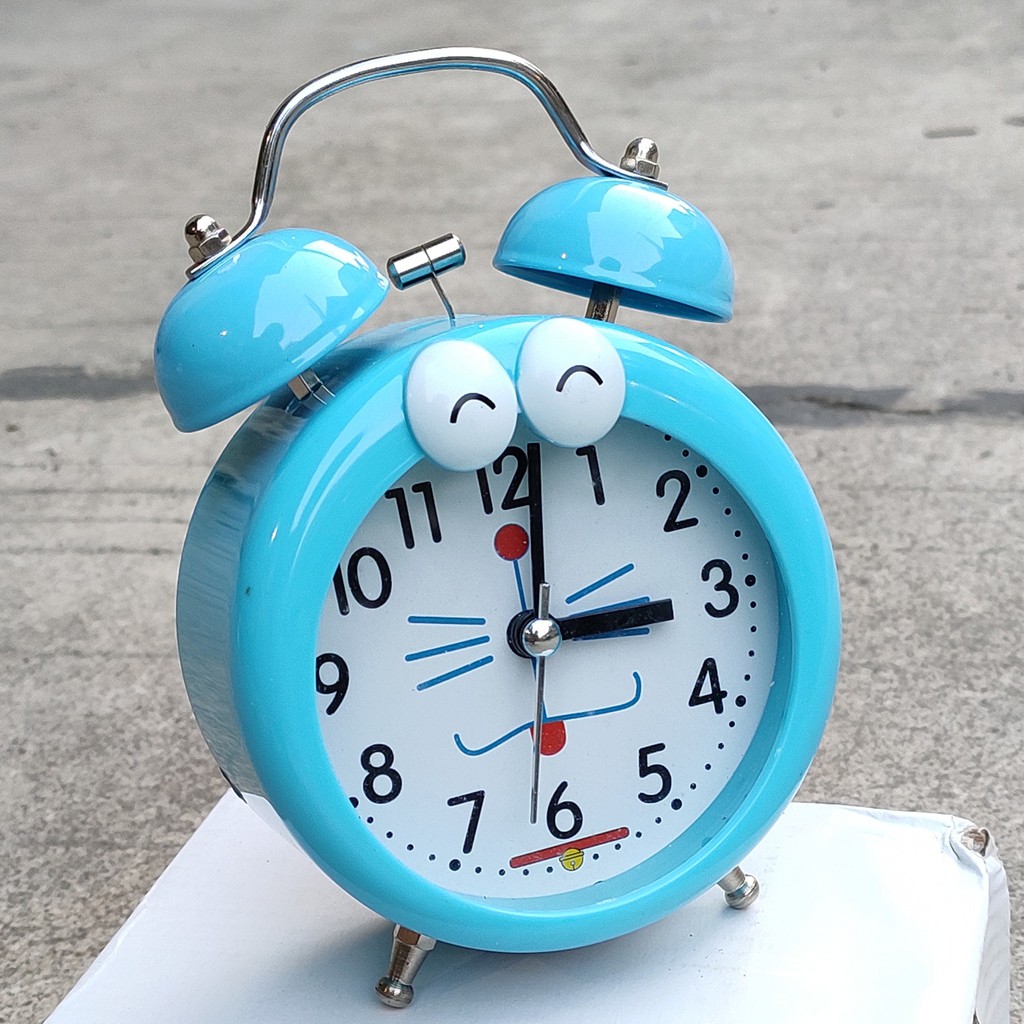 JAM WEKER JAM BEKER ALARM UNIK KARAKTER DORAEMON BIRU