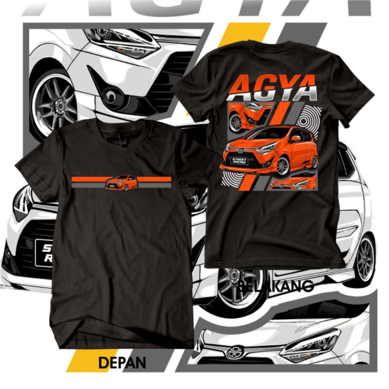 Kaos Mobil Toyota Agya Kaos Otomotif Agya Nation JDM
