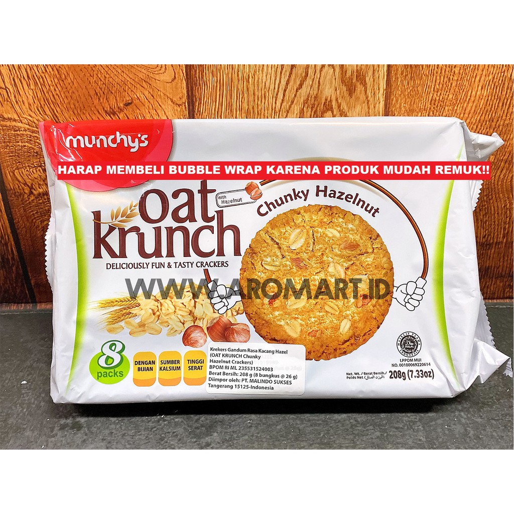 

Munchy's Oat Krunch Chunky Hazelnut - 208g