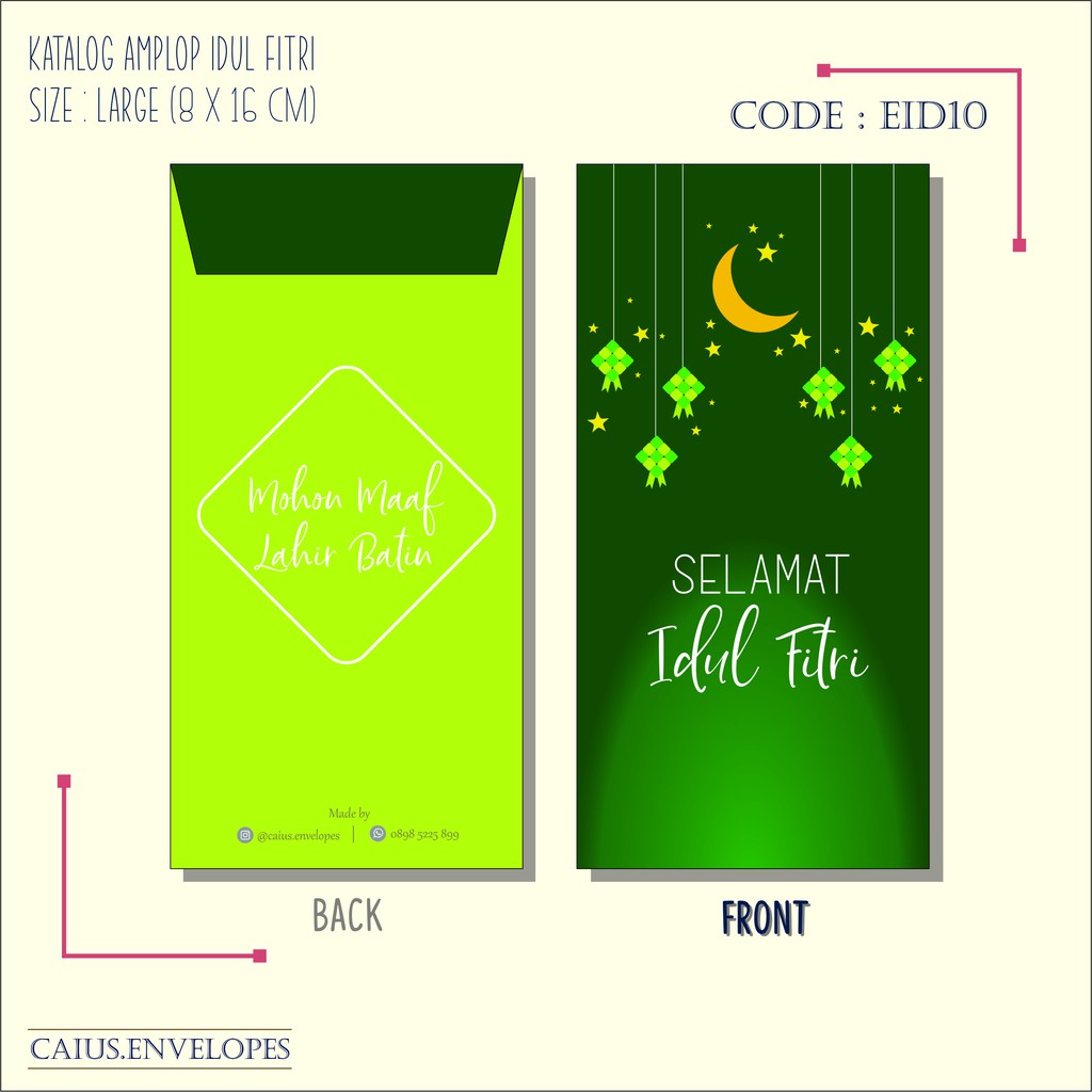 

AMPLOP LEBARAN / AMPLOP IDUL FITRI / KODE EID10