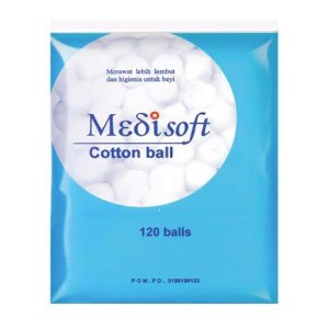 Medisoft Cotton Balls Kapas Bulat Bola Kapas 120 balls