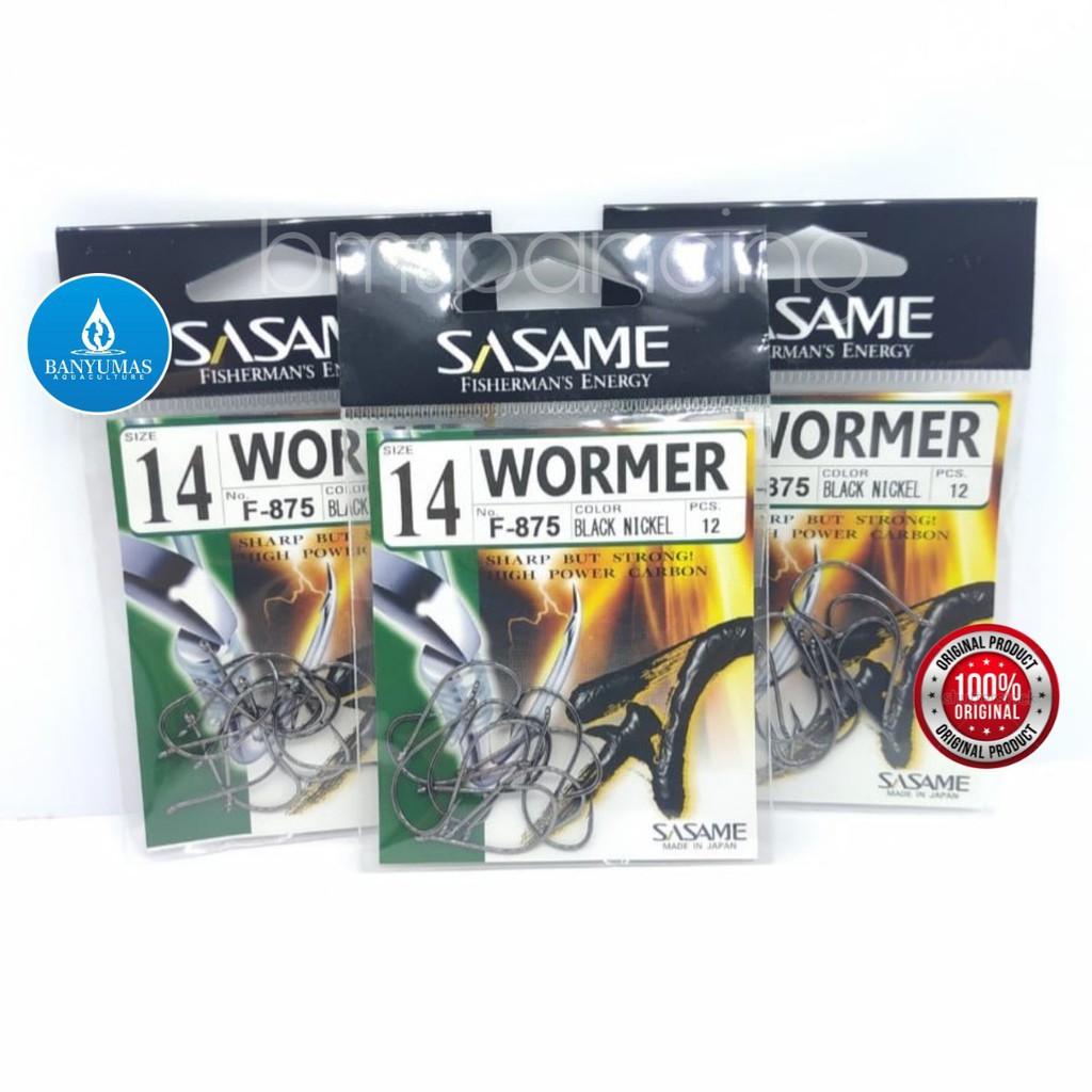 [COD] B125 Mata Kail Pancing Sasame Wormer F-875 Size No 14 isi 12pcs Asli Original Jepang
