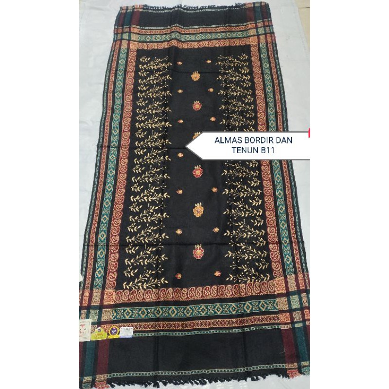 Sorban almas batik bordir komputer bahan tebal tenun campur bordiran mewah murah