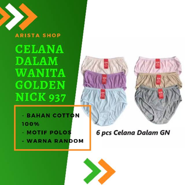 [6pcs] CD GOLDEN NICK 937 | CD GN WARNA MUDA | GROSIR CD GOLDEN NICK | CD GN SET 6 Pcs