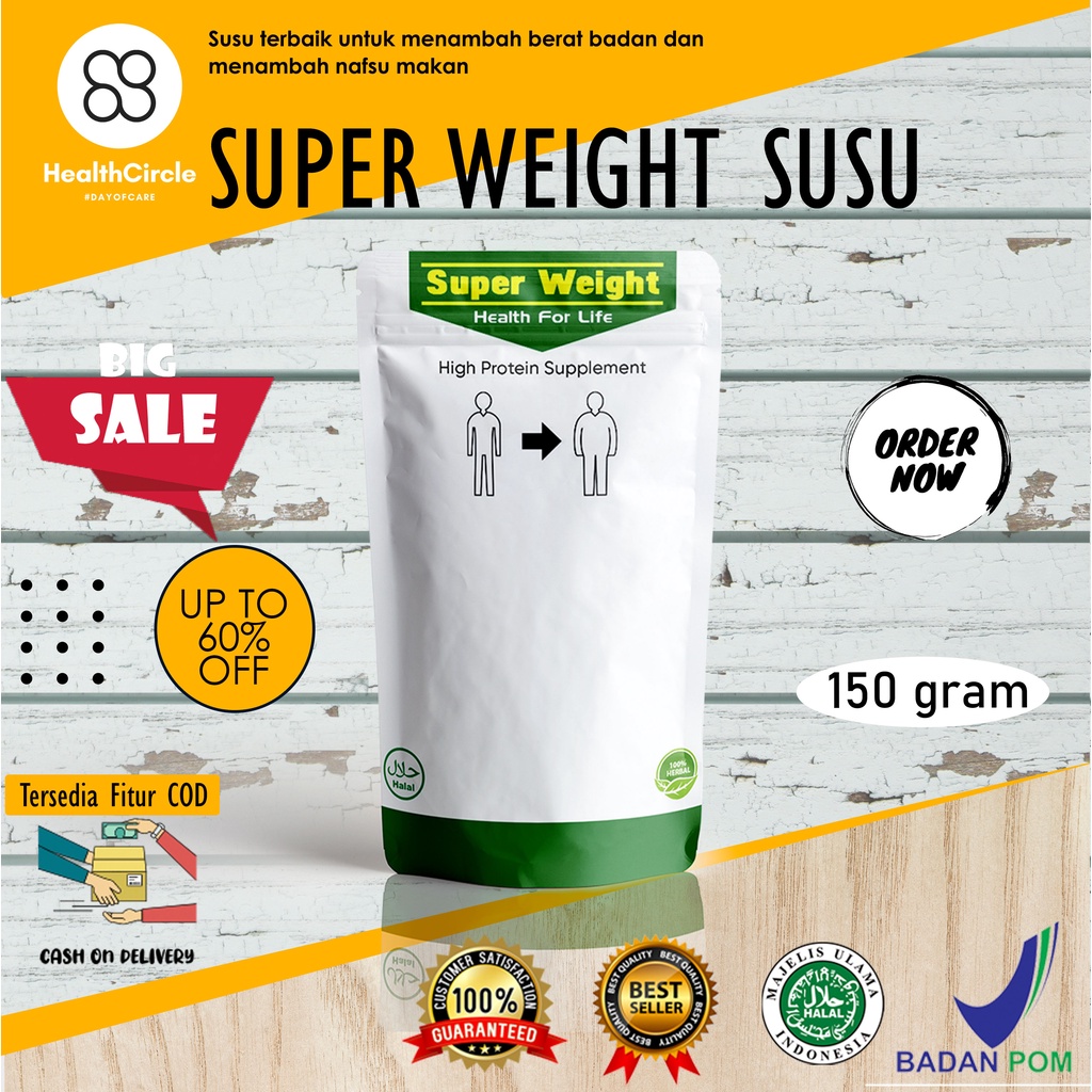 

SUPER WEIGHT SUSU - SUSU PENAMBAH BERAT BADAN UNTUK DEWASA BPOM / SUSU GEMUK BADAN PERMANEN / SUSU GEMUK BADAN DEWASA / SUPLEMEN PENAMBAH BERAT BADAN TANPA EFEK SAMPING