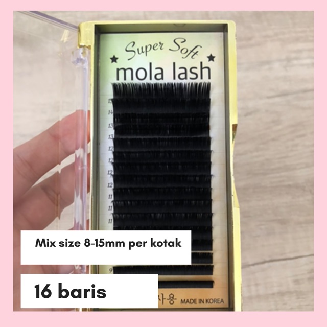 CLEARANCE SALE! PREMIUM! SANGAT LEMBUT MOLA LASH SUPER SOFT BULUMATA EYELASH EXTENSION KOREA molalash