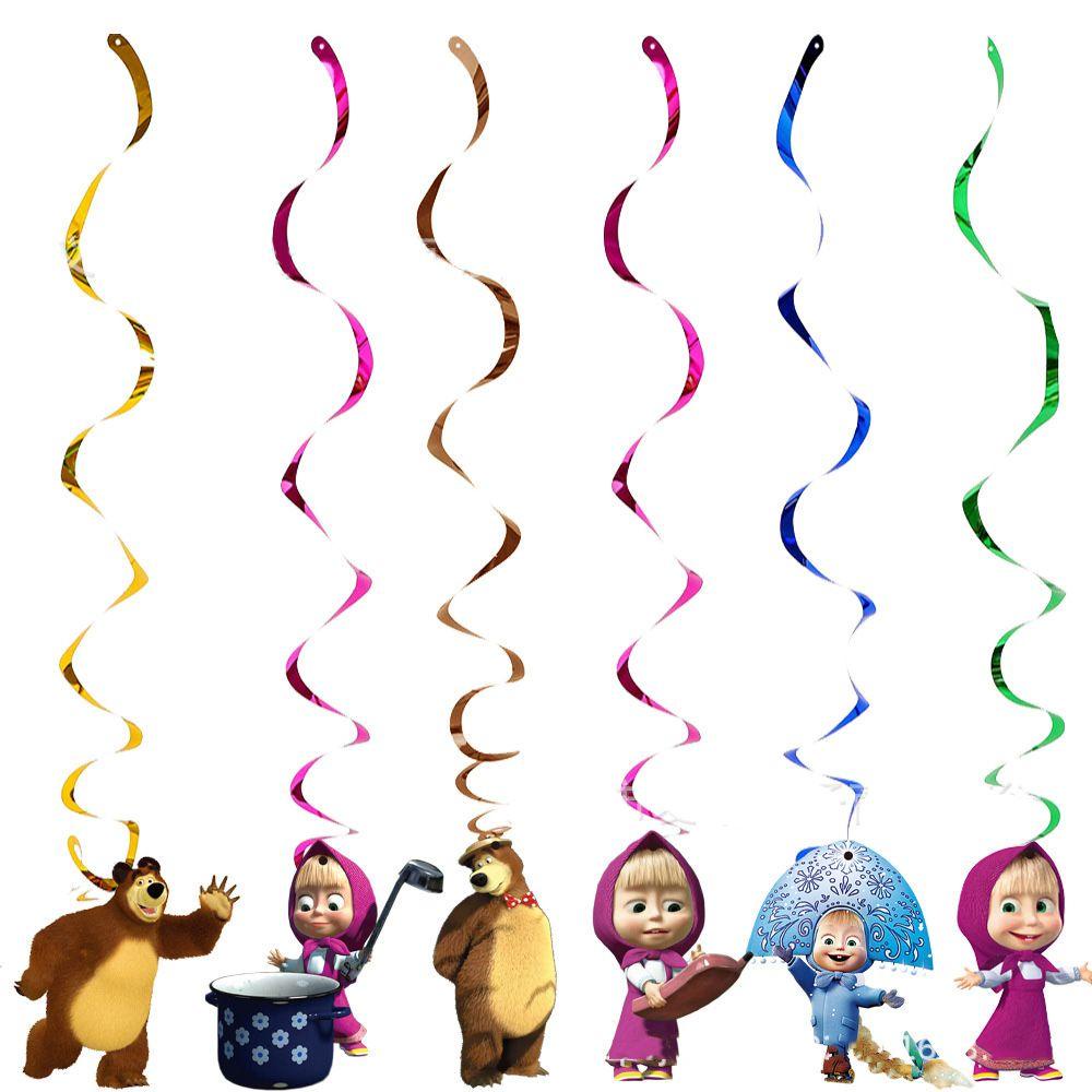 Suyo Piring Kertas Motif Masha and The Bear Untuk Dekorasi Pesta Baby Shower