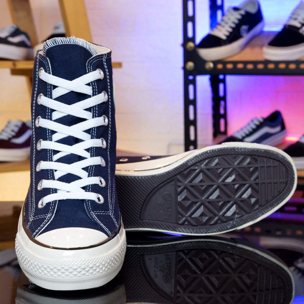 (Bisa COD) Sepatu Sneakers 70s Navy High Pria Wanita