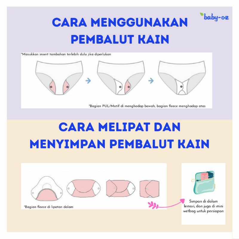 Baby Oz Menstrual Pad Menspad Mini Motif Shopee Indonesia