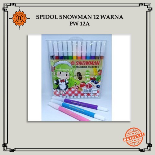 

Spidol Snowman 12 Warna PW-12A