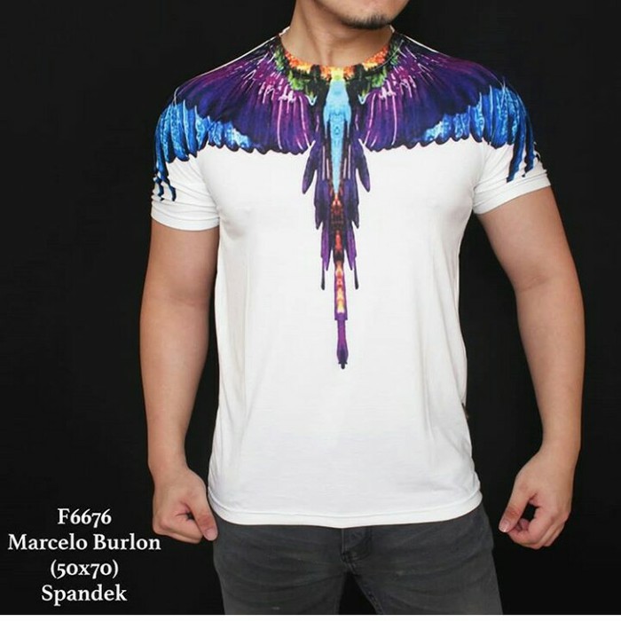 Promo Tshirt Pria Marcelo burlon   Kaos Distro Marcelo Burlon Limited