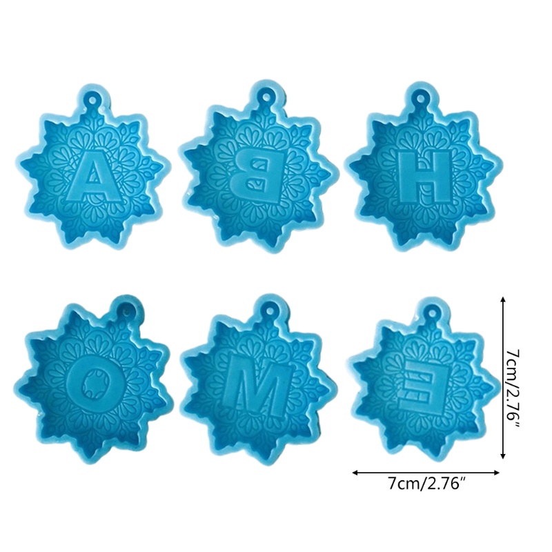 SIY  Letter Keychain Casting Silicone Mould DIY Crafts Jewelry Pendant Making Tools Keyring Epoxy Resin Mold