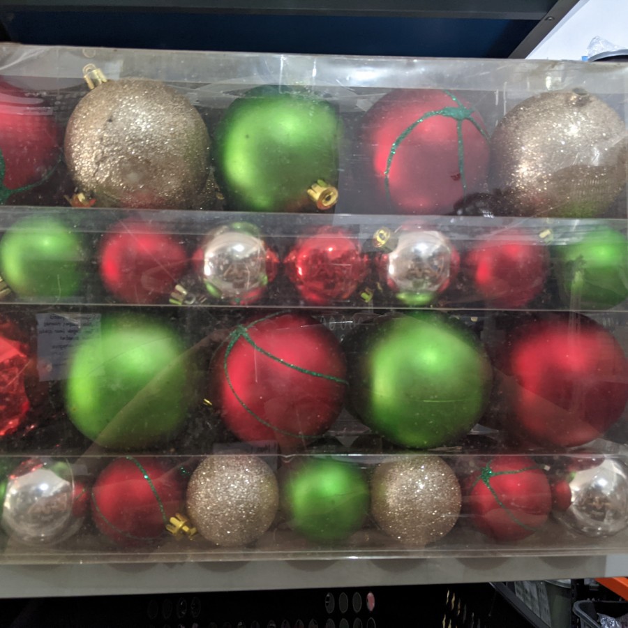 hiasan pohon natal besar kualitas premium christmas decoration isi 68 buah