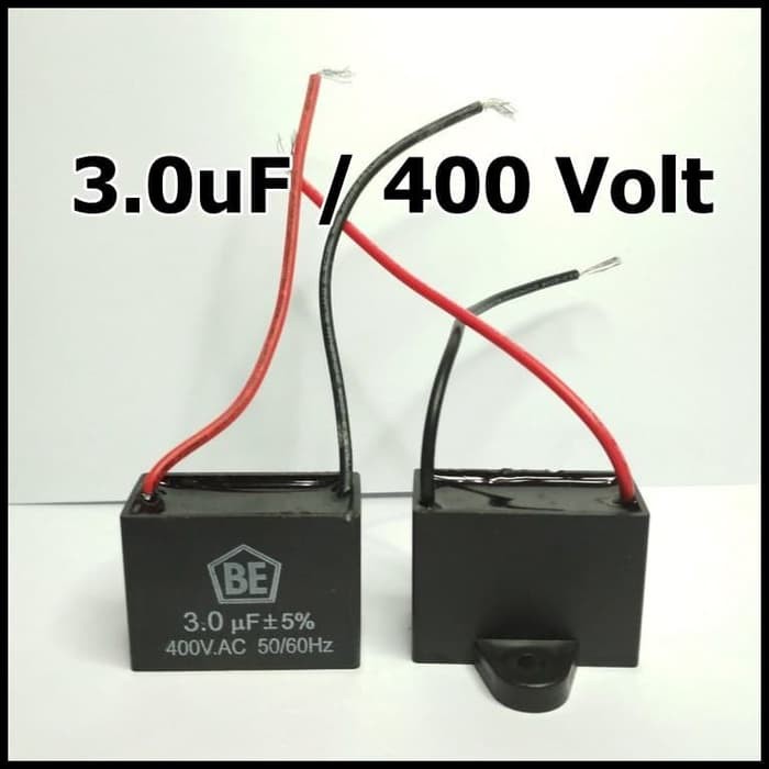 Kapasitor 3uF 400 VAC Untuk Kipas Angin Capacitor 3 uF 400V