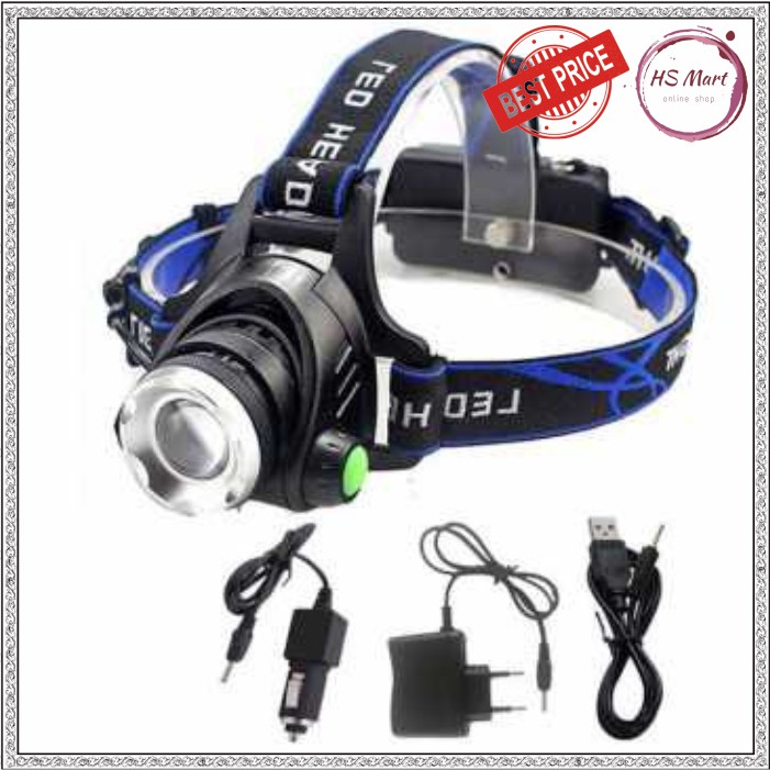 Senter Kepala LED Cree XML T6 Charger 568D