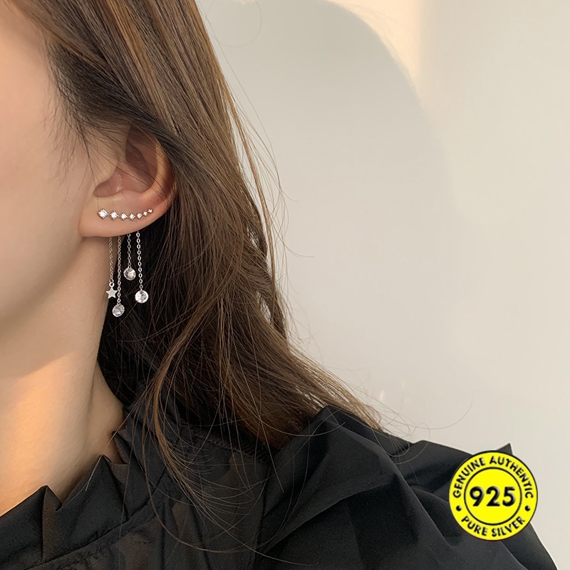 Anting Stud Model Rumbai Panjang Untuk Wanita