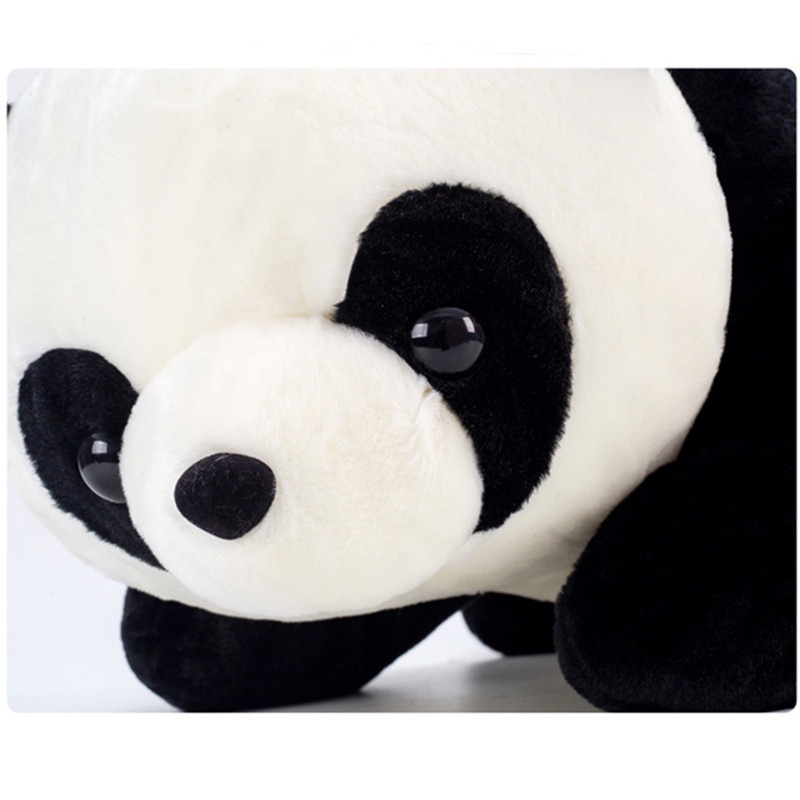 Mainan Boneka Bantal Stuffed Plush Panda 25CM 35CM Bahan Katun PP Untuk Hadiah Ulang Tahun Anak