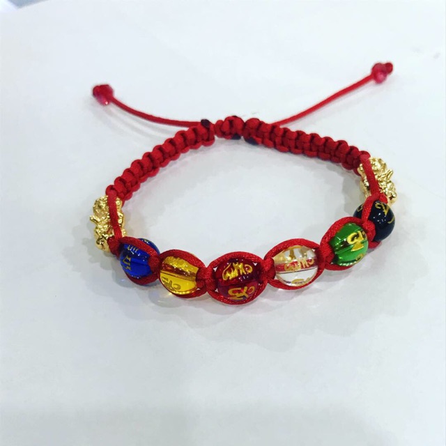 Gelang batu mantra warna warni kombinasi mini pixu