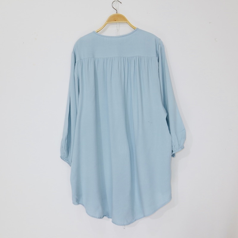 KARA.ID AMANDA Blouse Oversize - Blouse Kemeja Wanita - Atasan Wanita Rayon Twill Premium