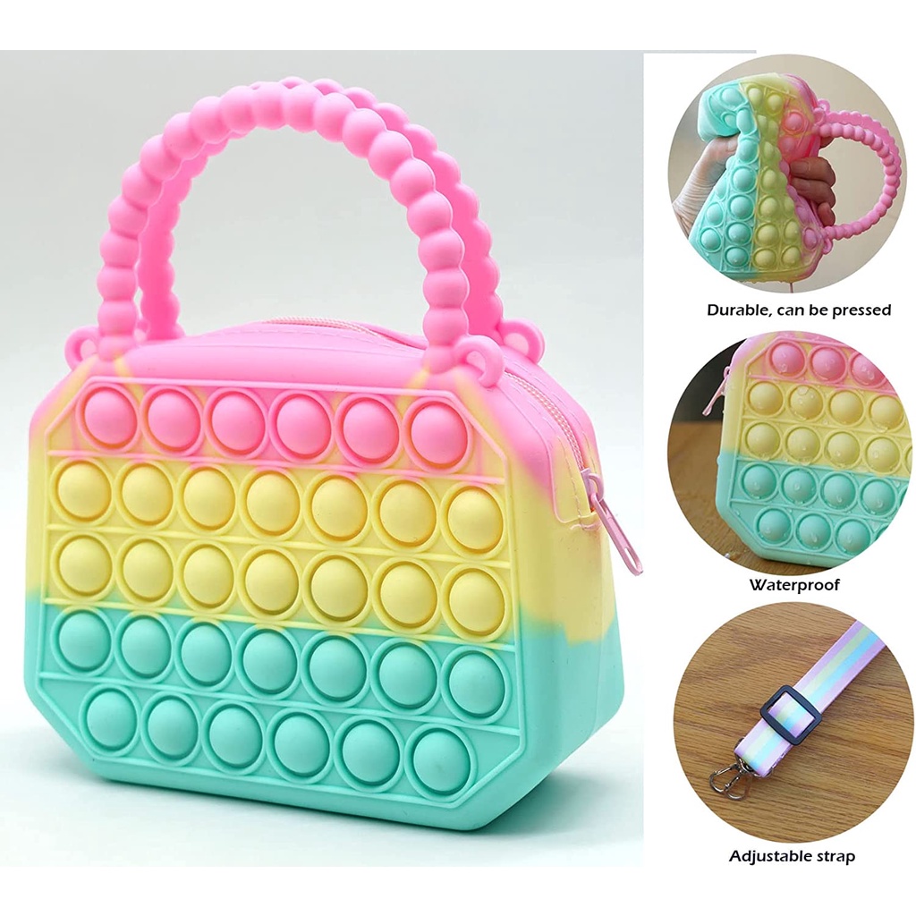 Pop It Sling Bag Tas Selempang Jelly Anak Perempuan Laki Laki / Tas POP IT Selempang Anak - GP-1004