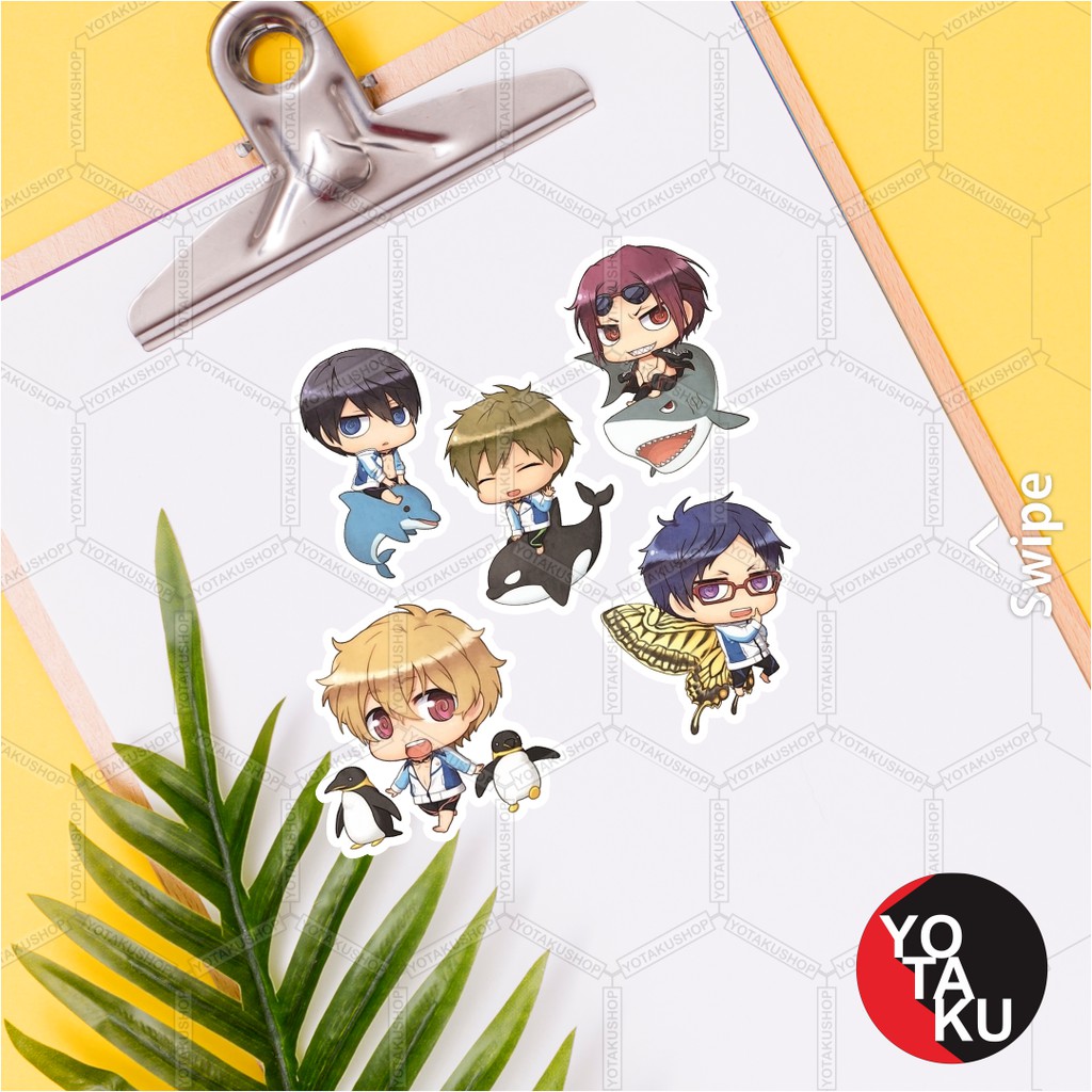 

Stiker Sticker Anime Free!! SA9602 YOTAKUSHOP