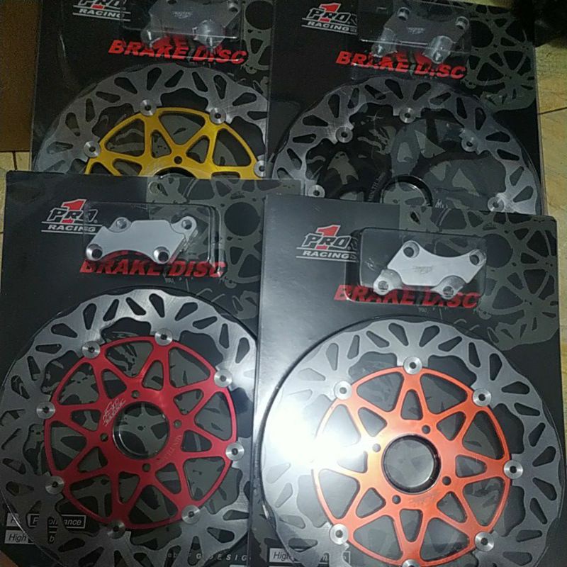 piringan cakram pro 1 racing floating cnc plus breket 300mm jupiter/fizr/vega lama