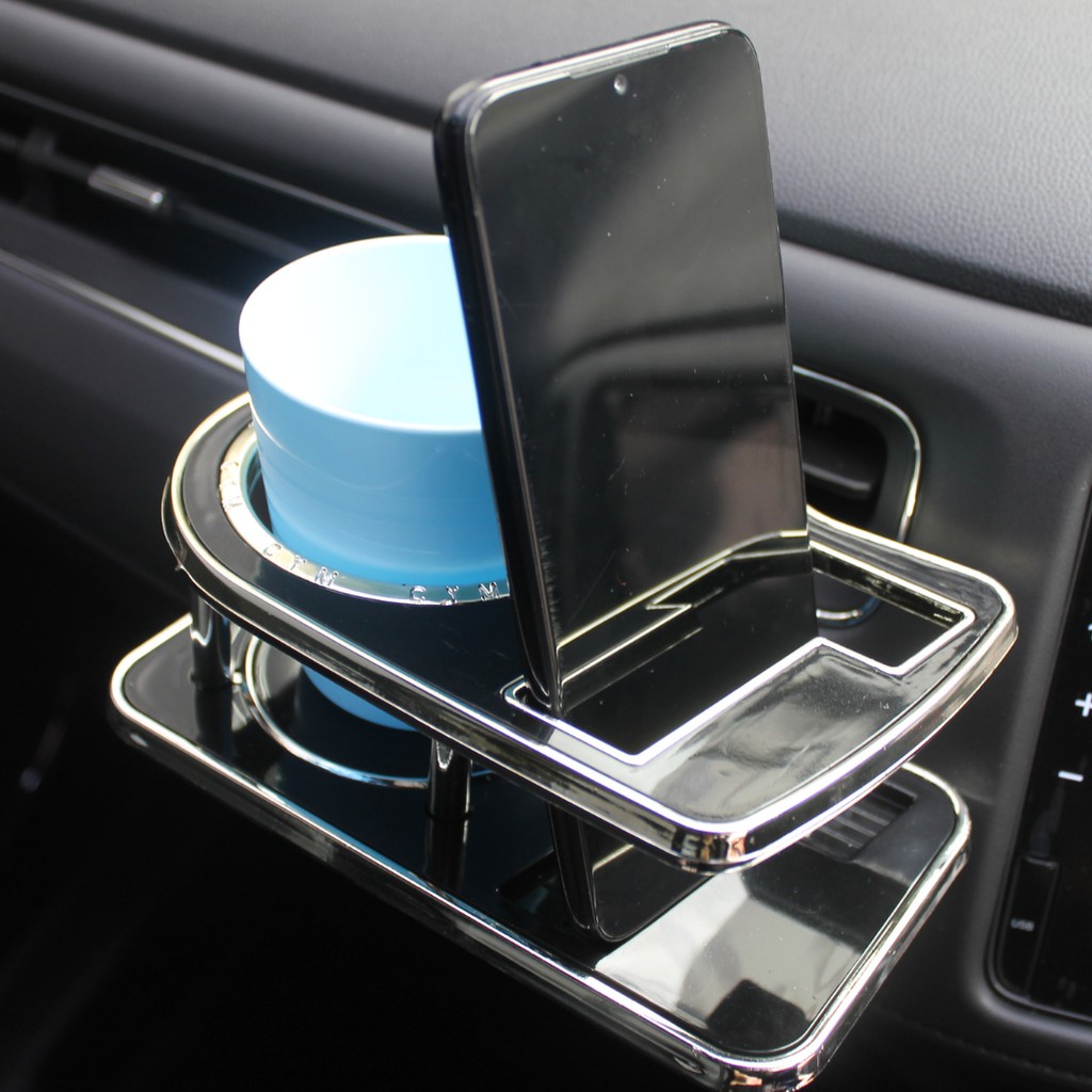 Oushiba Car Drink Table Cup Holder Tray Makanan Mobil Premium