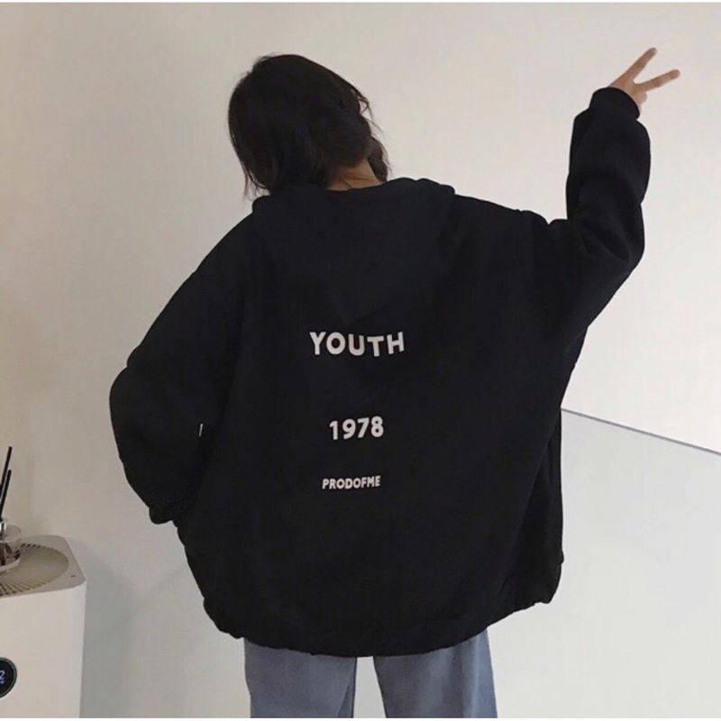 Zip Hoodie YOUTH PROUD OF ME BIGSIZE (S - 6XL 5XL 4XL XXL XXL XL L M ) Oversized Jacket Boy Girl ZipHoodie Resleting Korean Style Young YOUTH Unisex Fleece Jaket zipper Jumbo